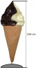 Reklamný pútač - Točená zmrzlina 194 cm VČ