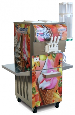 Stroj na točenú zmrzlinu so zdobením okrajov KOLOR 202P